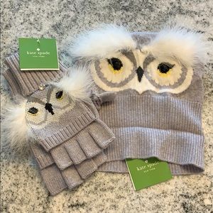 Kate Spade hat and glove set
